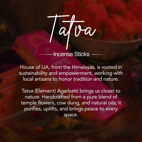 HOUSE OF IJA Tatva Incense Sticks, Jasmine Fragrance, Premium Masala Incense for Home, Puja, Meditation & Relaxation (Copy)