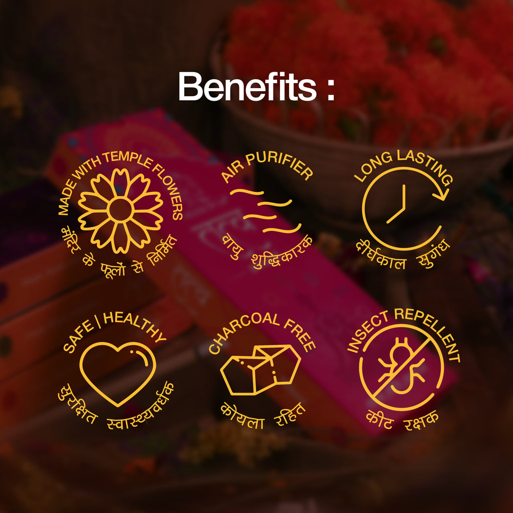 HOUSE OF IJA Tatva Incense Sticks, Lavender  Fragrance, Premium Masala Incense for Home, Puja, Meditation & Relaxation (Copy) (Copy) (Copy) (Copy)