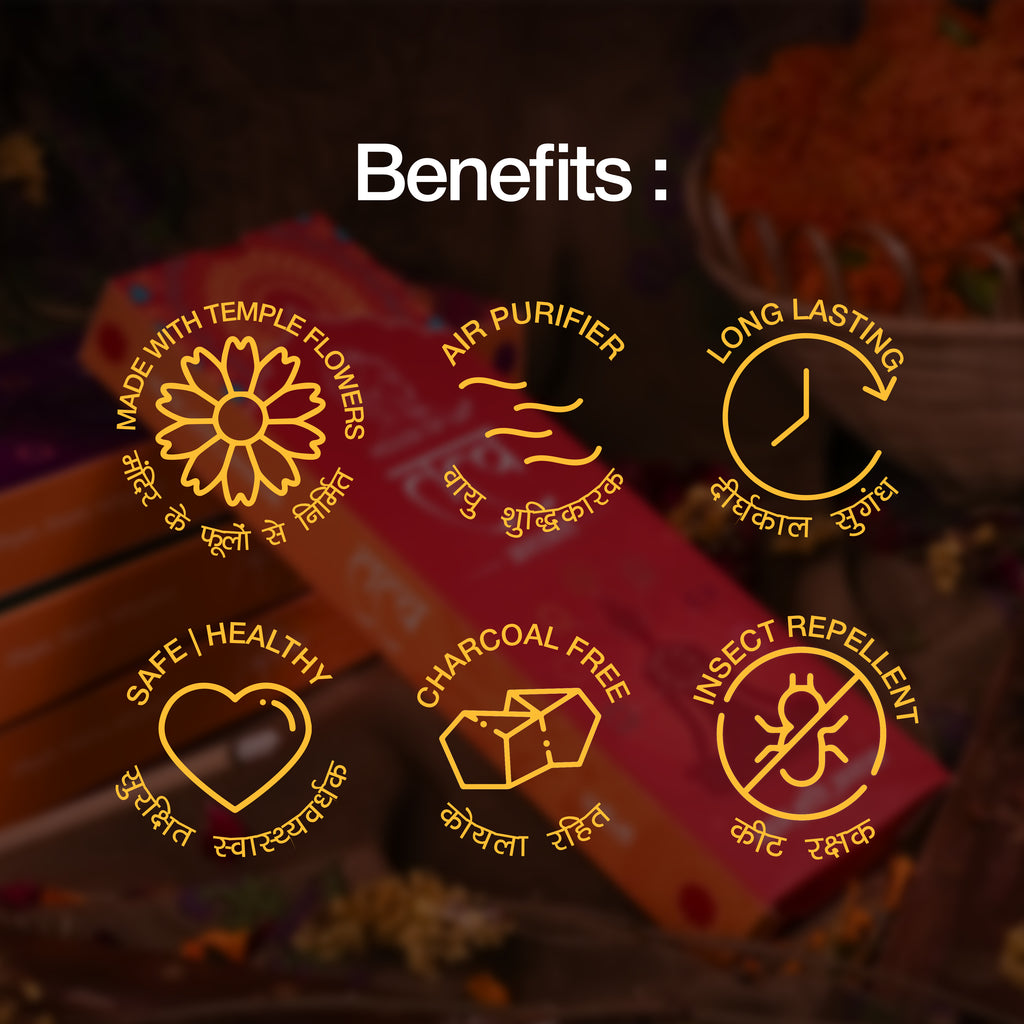 HOUSE OF IJA Tatva Incense Sticks, Pancholi Fragrance, Premium Masala Incense for Home, Puja, Meditation & Relaxation